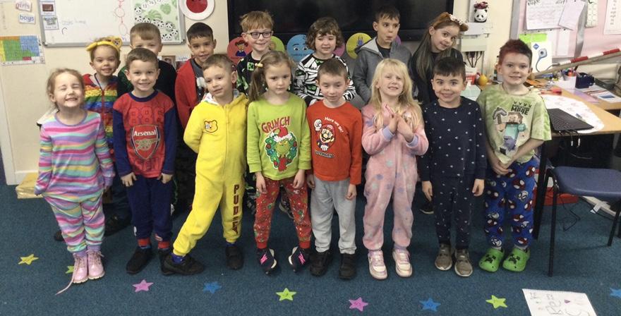 Children in Need in Panda class. 